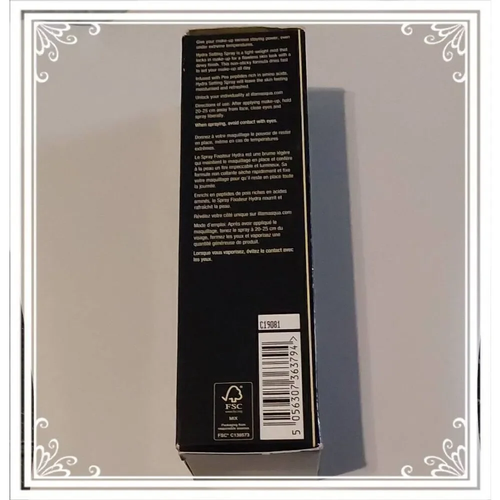 NIB~Illamasqua Hydra Setting Spray~A Must Have for Dry Skin~